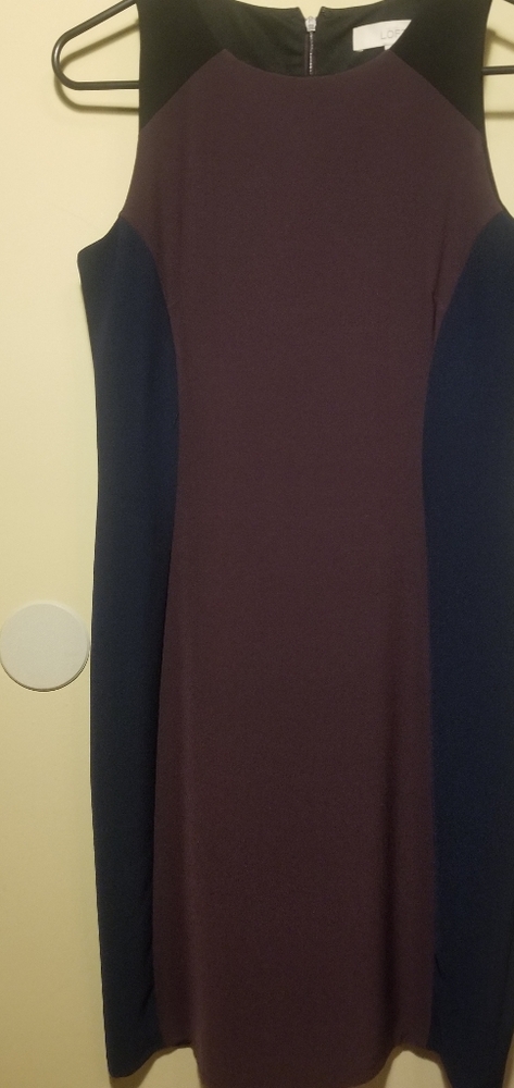LOFT colorblock sheath dress size 4